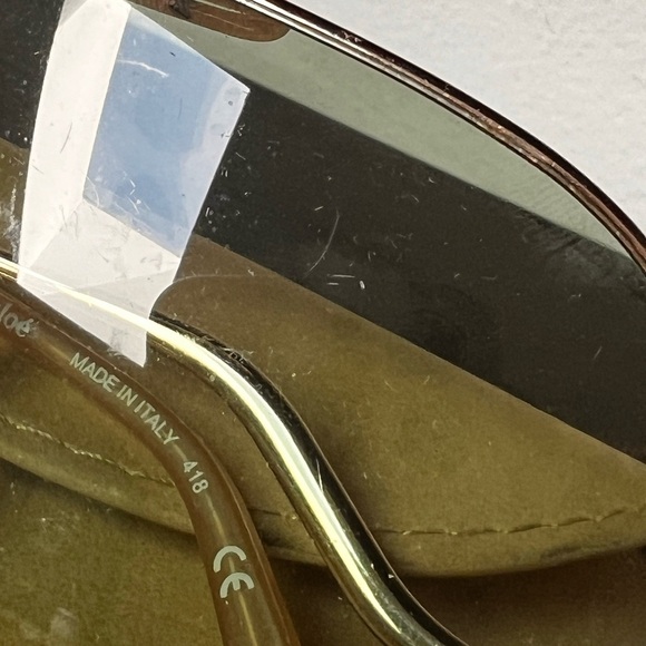 Chloe ́ Willis 64mm Navigator Sunglasses Rose/Peach - Picture 16 of 16